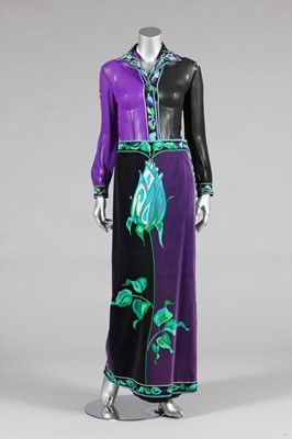 Lot 76 - An Emilio Pucci printed velvet evening skirt...
