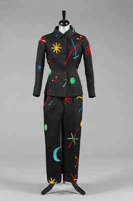 Lot 119 - A Givenchy couture black gazar evening...