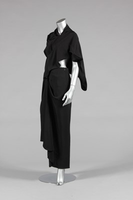Lot 156 - A Yohji Yamamoto black crpe de chine dress,...