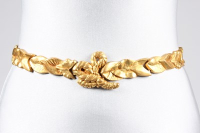 Lot 14 - A Line Vautrin cast gilt metal 'Forest' belt,...