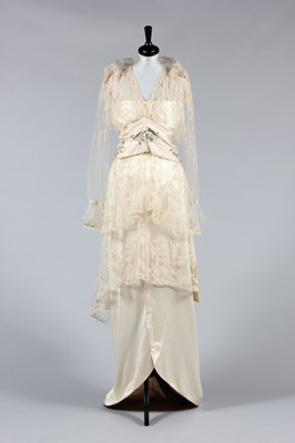Lot 50 - A Madame Hayward bridal gown worn by the...