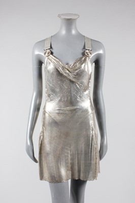 Lot 154A - A fine Gianni Versace silver-mesh cocktail...