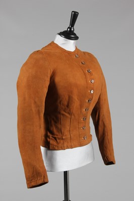 Lot 44 - A rare chamois leather lady's riding jacket or...