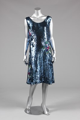 Lot 59 - A Dickins & Jones midnight-blue sequined...