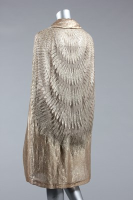 Lot 68 - A fine and rare Vionnet embroidered tulle...