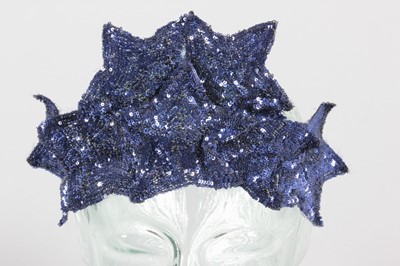 Lot 63 - A rare Chanel sequined head-dress, circa 1937,...