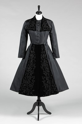 Lot 75 - A rare and early Christian Dior black faille...