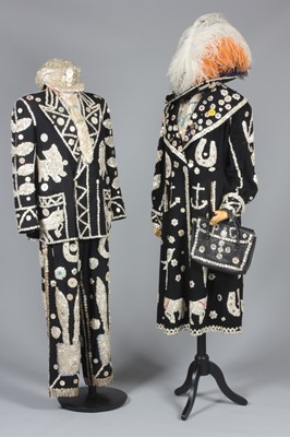 Lot 92 - 'Kent Record' Pearly King and Queen ensembles,...