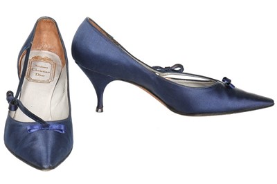 Lot 111 - Two pairs of Dior shoes, early-mid 1960s, both...