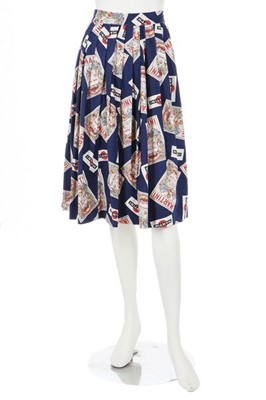 Lot 117 - Two novelty-print cotton circle skirts, late...