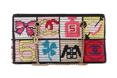 Lot 6 - A Chanel 'Precious Symbols' needlepoint bag,...