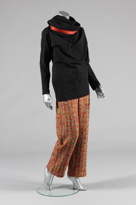Lot 169 - An Issey Miyake black nylon tunic, 1990s,...