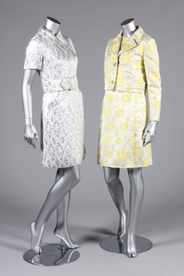 Lot 55 - A Christian Dior New York silver lame...