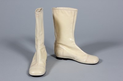 Lot 59 - A rare pair of Andre Courreges men's cream...