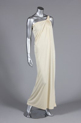 Lot 88 - A Yuki for Rembrant ivory jersey evening gown,...