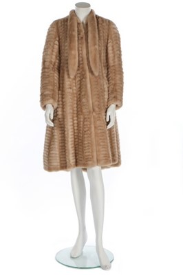 Lot 79 - An Yves Saint Laurent woven golden mink fur...