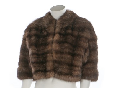 Lot 80 - A J.Mendel sable bolero, modern, labelled,...
