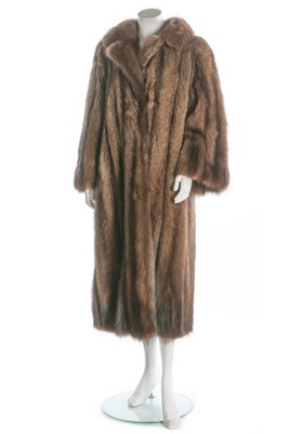 Lot 69 - A Manfred Richter fish marten fur coat,...