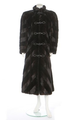 Lot 64 - A Christian Dior couture full-length dark...