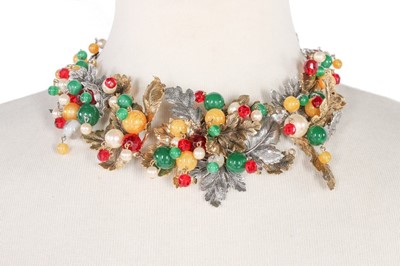 Lot 62 - A Christian Dior oak-leaf necklace and...