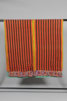 Lot 383 - An embroidered and beaded wall hanging, Indus...