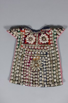 Lot 384 - A Turkmen elaborately adorned ceremonial tunic,...