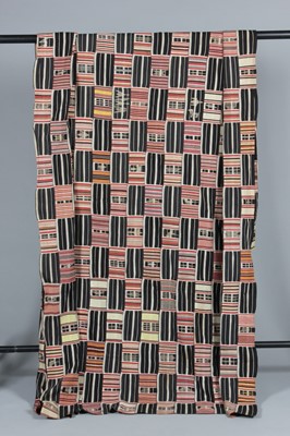 Lot 392 - Two woven Kente cloths, Ashanti people, 20th...