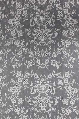 Lot 422 - Ivory bobbin lace stoles and veils, 19th...