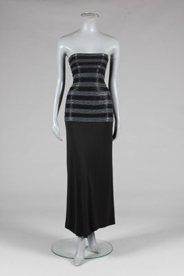 Lot 242 - An Hervé Leger beaded jersey sheath, probably...