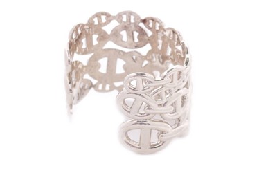 Lot 54 - An Hermès 'Chaîne d'Ancre' sterling silver...