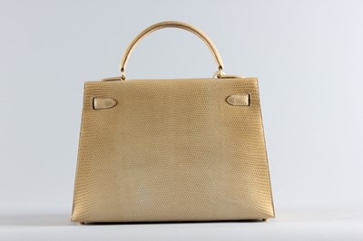 Lot 9 - An Hermès caramel lizard Kelly bag, 1996,...