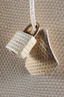 Lot 9 - An Hermès caramel lizard Kelly bag, 1996,...