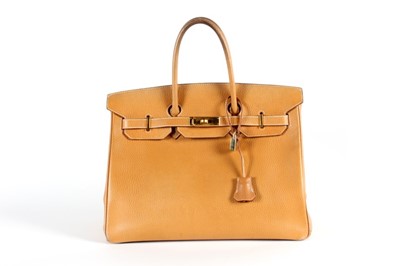 Lot 2 - An Hermès tan calf leather Birkin, 1996,...