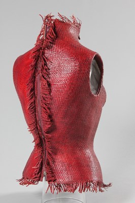 Lot 193 - A rare Alexander McQueen moulded leather...