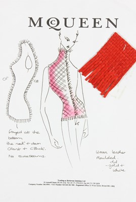 Lot 193 - A rare Alexander McQueen moulded leather...