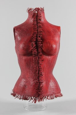 Lot 193 - A rare Alexander McQueen moulded leather...