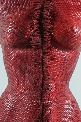 Lot 193 - A rare Alexander McQueen moulded leather...