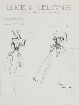 Lot 65 - Nine Christian Dior for Lucien Lelong original...