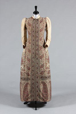 Lot 42 - A tea gown, circa 1890, formed from an 1830s...