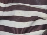 Lot 87 - A Chanel couture striped satin cocktail dress,...