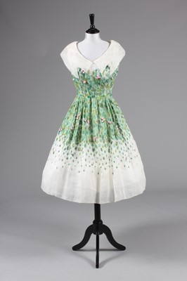Lot 92 - An embroidered organza dress, attributed to...