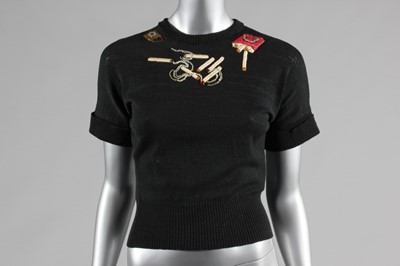 Lot 68 - An Henry a la Pensée novelty sweater, late...