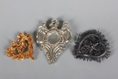 Lot 35 - Three Christian Lacroix heart shaped Christmas...
