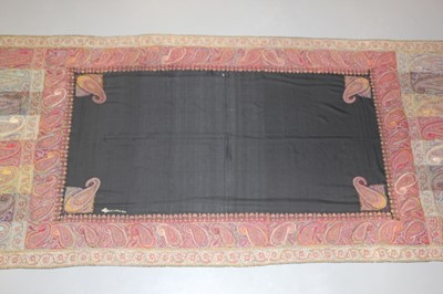 Lot 50 - A fine woven kashmir shawl, circa 1840, the...