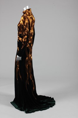 alexander mcqueen green velvet dress Lot 280 Fabric:TULLE