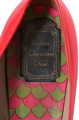 Lot 110 - A pair of Christian Dior fluorescent-pink...