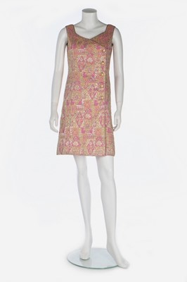 Lot 107 - A fine Chanel couture cocktail ensemble, circa...