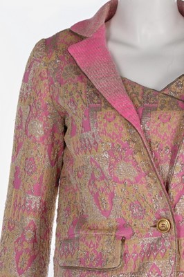 Lot 107 - A fine Chanel couture cocktail ensemble, circa...