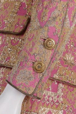 Lot 107 - A fine Chanel couture cocktail ensemble, circa...