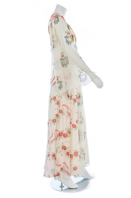 Lot 117 - An Ossie Clark/Celia Birtwell printed silk...